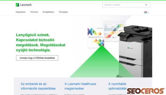 lexmark.hu desktop náhľad obrázku