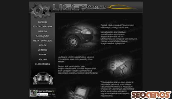 liget-autoszerviz.hu desktop előnézeti kép
