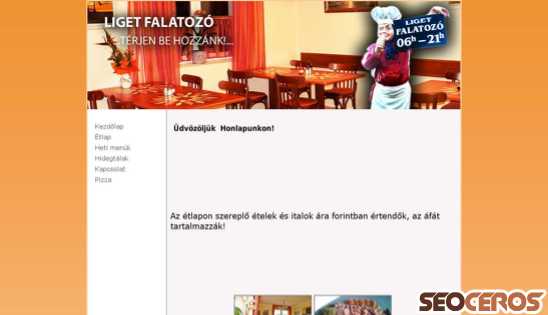 ligetfalatozo.hu desktop náhľad obrázku