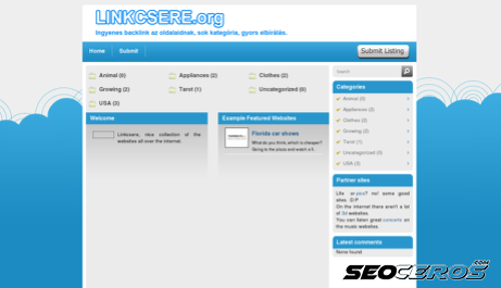 linkcsere.org desktop obraz podglądowy