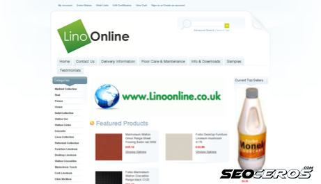 linoonline.co.uk desktop preview