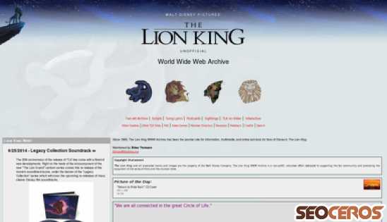 lionking.org desktop 미리보기