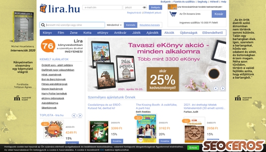 lira.hu desktop előnézeti kép
