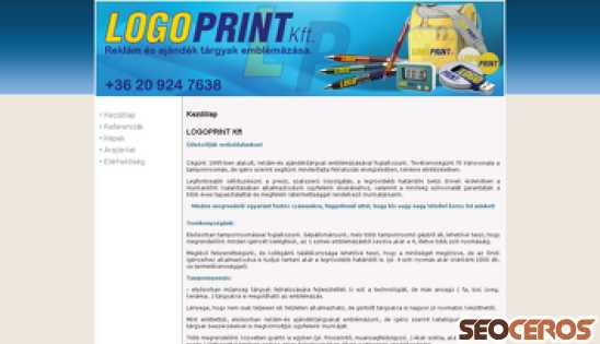 logoprintkft.hu desktop prikaz slike