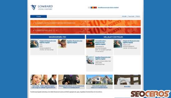 lombard.hu desktop Vorschau