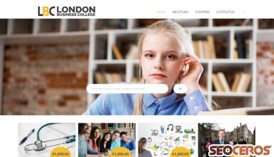 londonbusinesscollege.uk desktop náhled obrázku