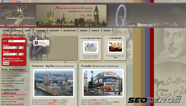 londoniszallodak.hu desktop előnézeti kép