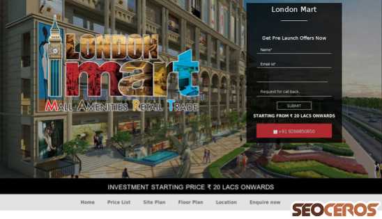 londonmart.net.in desktop előnézeti kép