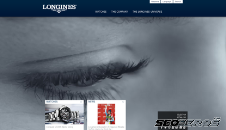 longines.com desktop előnézeti kép