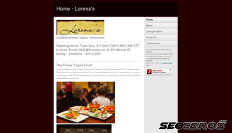 lorenas.co.uk desktop náhled obrázku