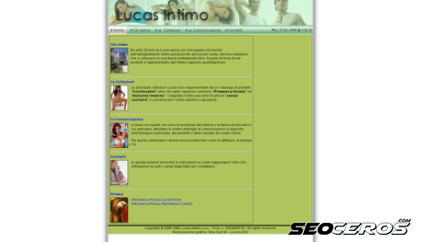 lucasintimo.it desktop előnézeti kép