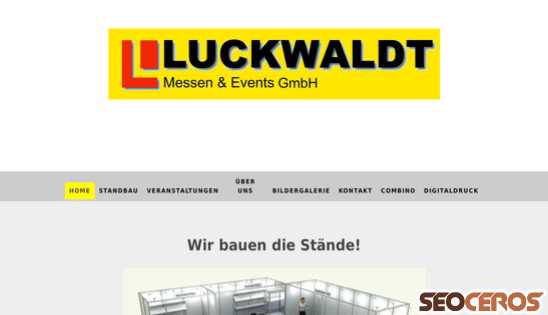 luckwaldtmessen.de desktop előnézeti kép