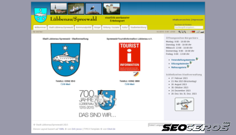 luebbenau-spreewald.de desktop előnézeti kép