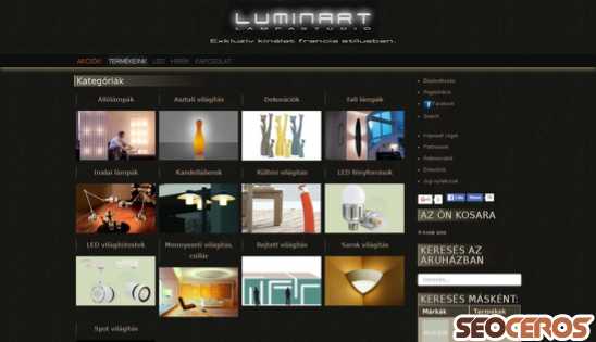 luminart.hu desktop előnézeti kép