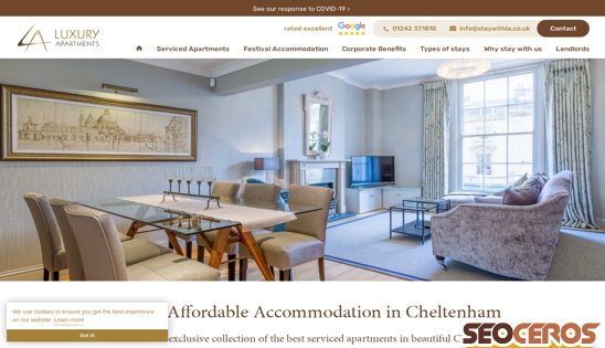 luxury-serviced-apartments.co.uk desktop náhled obrázku