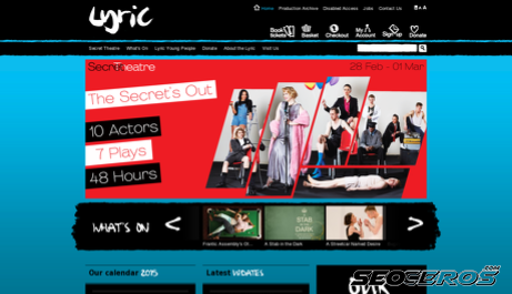 lyric.co.uk desktop Vorschau