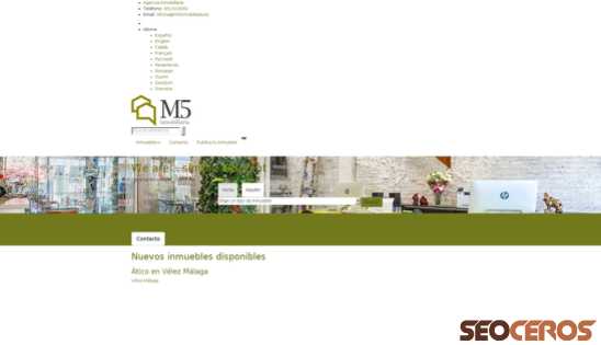 m5inmobiliaria.es desktop Vista previa