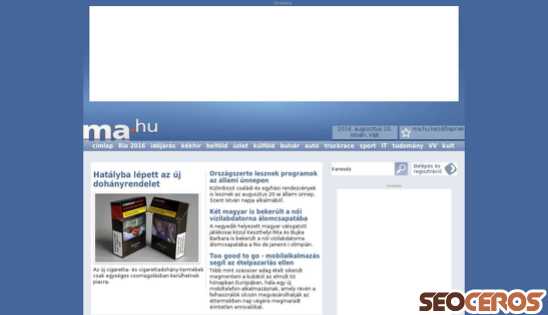 ma.hu desktop előnézeti kép