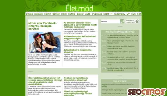 eletmod.hu desktop előnézeti kép
