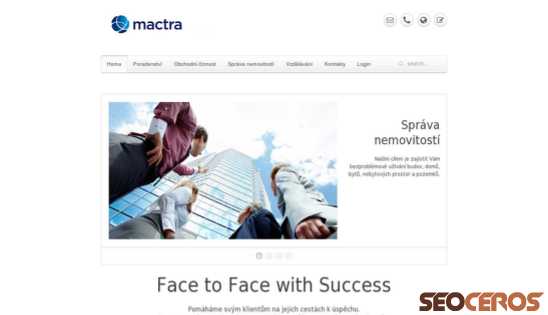 mactra.cz desktop előnézeti kép