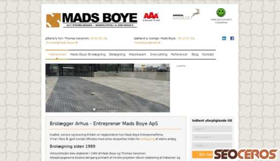 mads-boye.dk desktop preview