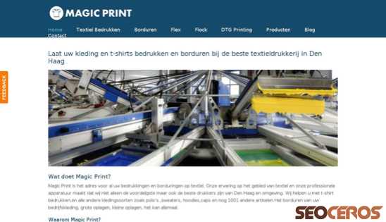 magicprint.nl desktop vista previa