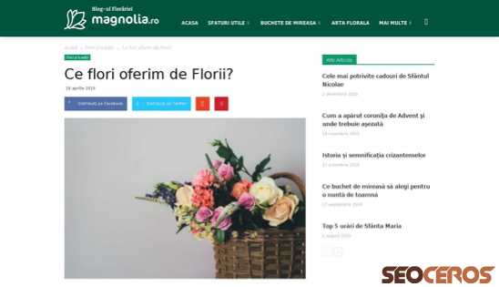 magnolia.ro/blog/ce-flori-oferim-de-florii desktop obraz podglądowy