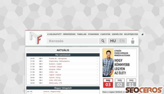 magyarfutball.hu desktop előnézeti kép