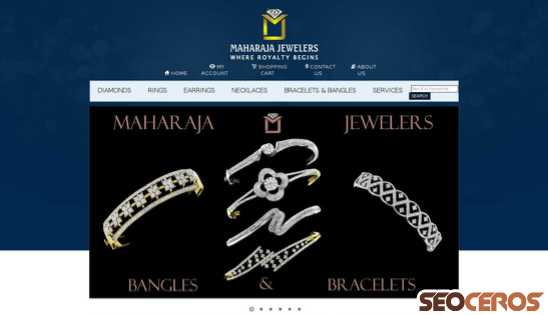 maharajajewelers.com desktop előnézeti kép