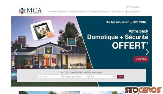maisons-mca.com desktop Vista previa