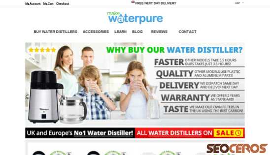 makewaterpure.co.uk desktop előnézeti kép
