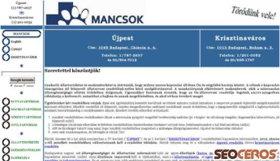 mancsok.hu desktop náhľad obrázku