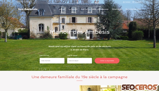 manoirambesis.fr desktop náhľad obrázku