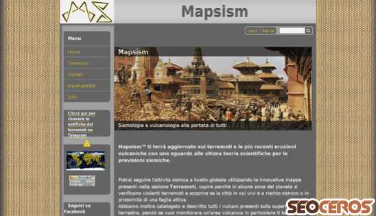 mapsism.com desktop förhandsvisning