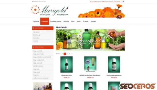 marigoldlab.com/prirodna-kozmetika desktop előnézeti kép