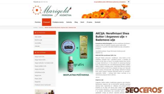 marigoldlab.com/prirodna-kozmetika/proizvodi/akcija-nerafinisani-shea-butter-i-arganovo-ulje-bademovo-ulje.html desktop obraz podglądowy