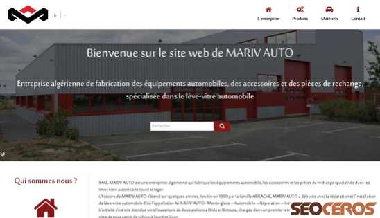 marivauto.com desktop förhandsvisning