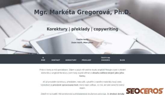 marketagregorova.cz desktop preview