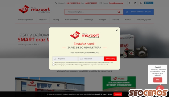 mascort.pl desktop náhled obrázku
