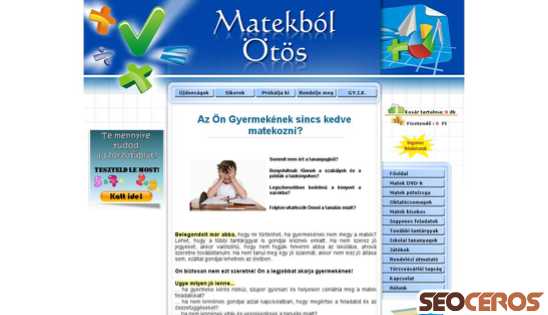 matek.info desktop előnézeti kép