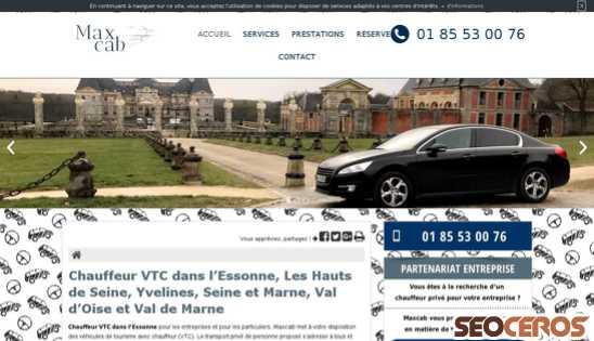 maxcab.fr desktop náhľad obrázku