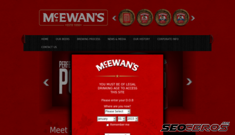 mcewans.co.uk desktop náhľad obrázku