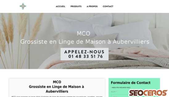 mco-grossiste.fr desktop előnézeti kép