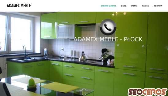 meble-adamex.eu desktop náhľad obrázku