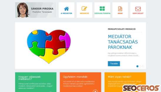 mediatortanacsado.hu desktop náhľad obrázku