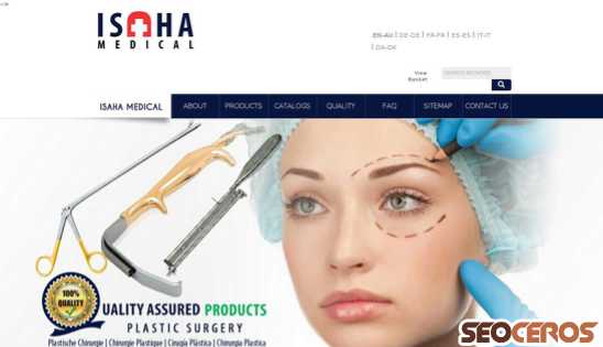 medical-isaha.com/en/categories/cosmetic-and-plastic-surgery-instruments desktop előnézeti kép