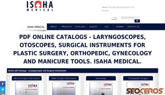 medical-isaha.com/en/online-catalog {typen} forhåndsvisning