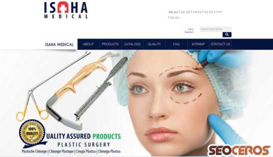 medical-isaha.com/en/products/cosmetic-and-plastic-surgery-instruments/measuring-instruments desktop obraz podglądowy