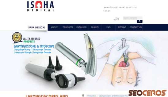 medical-isaha.com/en/products/laryngoscope/laryngoscope-conventional-handles desktop preview