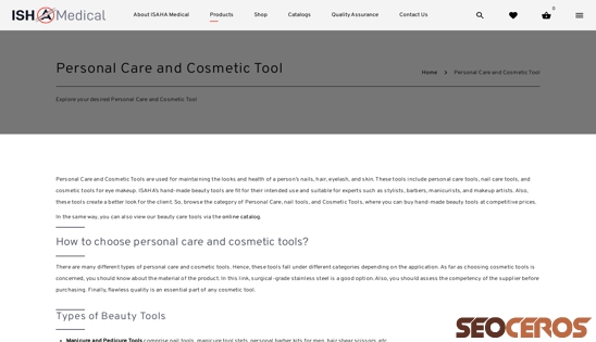 medical-isaha.com/personal-care-and-cosmetic-tools desktop náhled obrázku